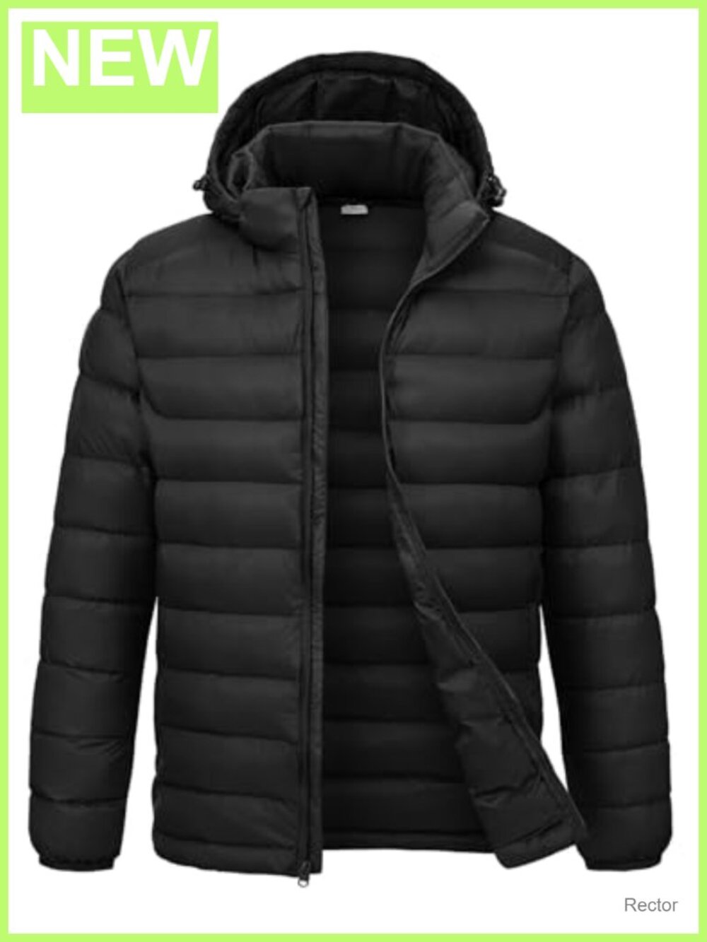 Men's Lightweight Puffer Jacket Water Resistant Windproof Winter Coat